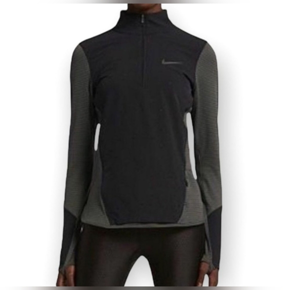 Nike Tops - Women's Nike AeroReact Hybrid 1/2 Zip Running Jacket Pullover-Size XL